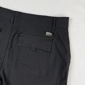 Eddie Bauer Ripstop Utility Shorts 14 Black Cotton Stretch Hiking Outdoor Womens